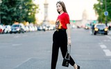 Hoa hậu Kỳ Duyên sành điệu trên đường phố Paris