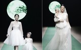 Mẹ con Hồng Quế làm vedette trong đêm mở màn Tuần lễ thời trang Việt Nam