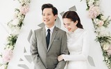 Hoa hậu Đặng Thu Thảo e ấp trong lễ đính hôn