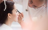Hoa hậu Đặng Thu Thảo e ấp trong lễ đính hôn