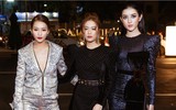 Huyền My nhiệt tình cổ vũ Hoa hậu Kỳ Duyên làm vedette trên sàn catwalk