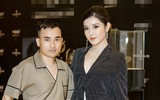 Huyền My diện vets khoe vòng một táo bạo, sánh vai em trai dự sự kiện