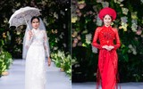 Hoa hậu Myanmar toả sáng trên sàn diễn với áo dài của Kenny Thái