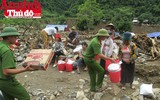 Ấn tượng các chiến sĩ áo xanh đồng hành cùng bà con vùng tâm lũ Mường La
