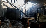 Hiện trường vụ nổ kho vũ khí quân sự khủng khiếp ở Ukraine