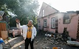Hiện trường vụ nổ kho vũ khí quân sự khủng khiếp ở Ukraine
