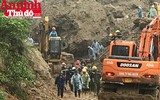 Đoàn công tác Báo ANTĐ chia sẻ với bà con trong vụ vùi lấp đất đá ở Tân Lạc, Hòa Bình