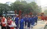 Chùm ảnh: Lễ rước đón bằng di tích lịch sử Đền-Đình Lương Sử