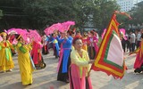 Chùm ảnh: Lễ rước đón bằng di tích lịch sử Đền-Đình Lương Sử