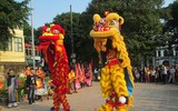 Chùm ảnh: Lễ rước đón bằng di tích lịch sử Đền-Đình Lương Sử