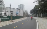 Ngắm con đường mới thành hình, đẹp lãng mạn giữa Thủ đô