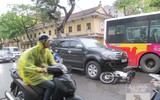 Hình ảnh vụ tai nạn giao thông ở ngã tư trung tâm Thủ đô khiến nhiều người suy nghĩ