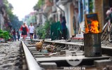[ẢNH] CSGT Đường sắt tuần tra, tuyên truyền tại 