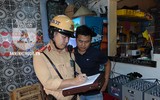[ẢNH] CSGT Đường sắt tuần tra, tuyên truyền tại 