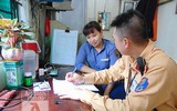 [ẢNH] CSGT Đường sắt tuần tra, tuyên truyền tại 