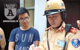 [ẢNH] CSGT Đường sắt tuần tra, tuyên truyền tại 