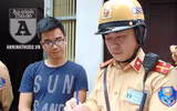 [ẢNH] CSGT Đường sắt tuần tra, tuyên truyền tại 