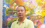 Vườn hoa rực rỡ sắc màu dành tặng phái đẹp của họa sỹ Vũ Tuyên
