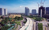 Đường vành đai 3 trên cao đoạn Mai Dịch - cầu Thăng Long đã thành hình