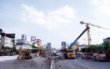 Đường vành đai 3 trên cao đoạn Mai Dịch - cầu Thăng Long đã thành hình