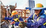 Đường vành đai 3 trên cao đoạn Mai Dịch - cầu Thăng Long đã thành hình