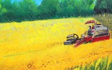 Con đường bích họa ở ngoại thành Hà Nội