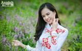 Ngắm nữ sinh dân tộc Thái dịu dàng trong tà áo dài truyền thống