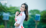 Ngắm nữ sinh dân tộc Thái dịu dàng trong tà áo dài truyền thống