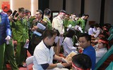Gần 1000 cán bộ chiến sĩ Công an TP Hà Nội hiến máu tình nguyện