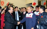 Biển người chào đón những người hùng U23 Việt Nam ở Hà Nội
