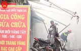 Cận cảnh hiện trường vụ cháy chợ Quang, xã Thanh Liệt, huyện Thanh Trì