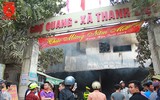 Cận cảnh hiện trường vụ cháy chợ Quang, xã Thanh Liệt, huyện Thanh Trì
