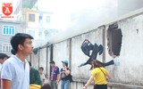 Cận cảnh hiện trường vụ cháy chợ Quang, xã Thanh Liệt, huyện Thanh Trì