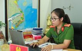 Những hình ảnh xúc động về nữ Đại úy Công an Hà Nội