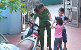 Những hình ảnh xúc động về nữ Đại úy Công an Hà Nội