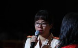 Những hình ảnh xúc động về nữ Đại úy Công an Hà Nội
