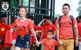 Mỹ Đình rực đỏ chào đón đoàn thể thao Việt Nam