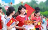 Mỹ Đình rực đỏ chào đón đoàn thể thao Việt Nam