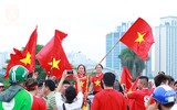 Mỹ Đình rực đỏ chào đón đoàn thể thao Việt Nam