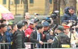 Đông đảo phóng viên quốc tế đưa tin sự kiện Chủ tịch Triều Tiên Kim Jong-un đến Hà Nội