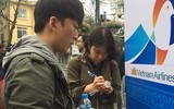 Đông đảo phóng viên quốc tế đưa tin sự kiện Chủ tịch Triều Tiên Kim Jong-un đến Hà Nội
