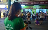 Ghi hình xử phạt hành vi xả rác nơi công cộng ở Hà Nội