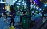 Ghi hình xử phạt hành vi xả rác nơi công cộng ở Hà Nội