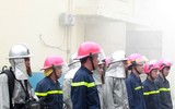 Diễn tập chữa cháy và cứu nạn cứu hộ tại Cảng Hà Nội