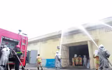 Diễn tập chữa cháy và cứu nạn cứu hộ tại Cảng Hà Nội