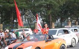 Cổ động viên cực nhiệt tại sân vận động Mỹ Đình