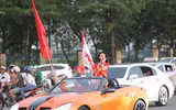 Cổ động viên cực nhiệt tại sân vận động Mỹ Đình