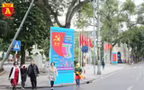 Hà Nội đỏ rực cờ hoa mừng Đảng mừng Xuân Canh Tý
