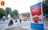 Hà Nội đỏ rực cờ hoa mừng Đảng mừng Xuân Canh Tý