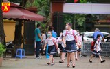 Học sinh Hà Nội háo hức đi học sau những ngày nghỉ dài